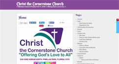 Desktop Screenshot of christcornerstone.com