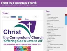 Tablet Screenshot of christcornerstone.com